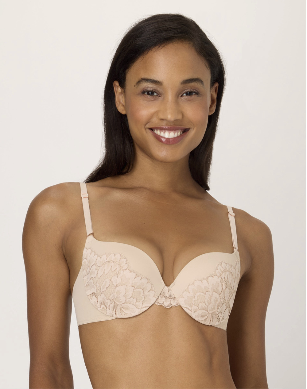 Maidenform Women Love the Lift Underwire Push Up Bra Rose Gold Size 34C